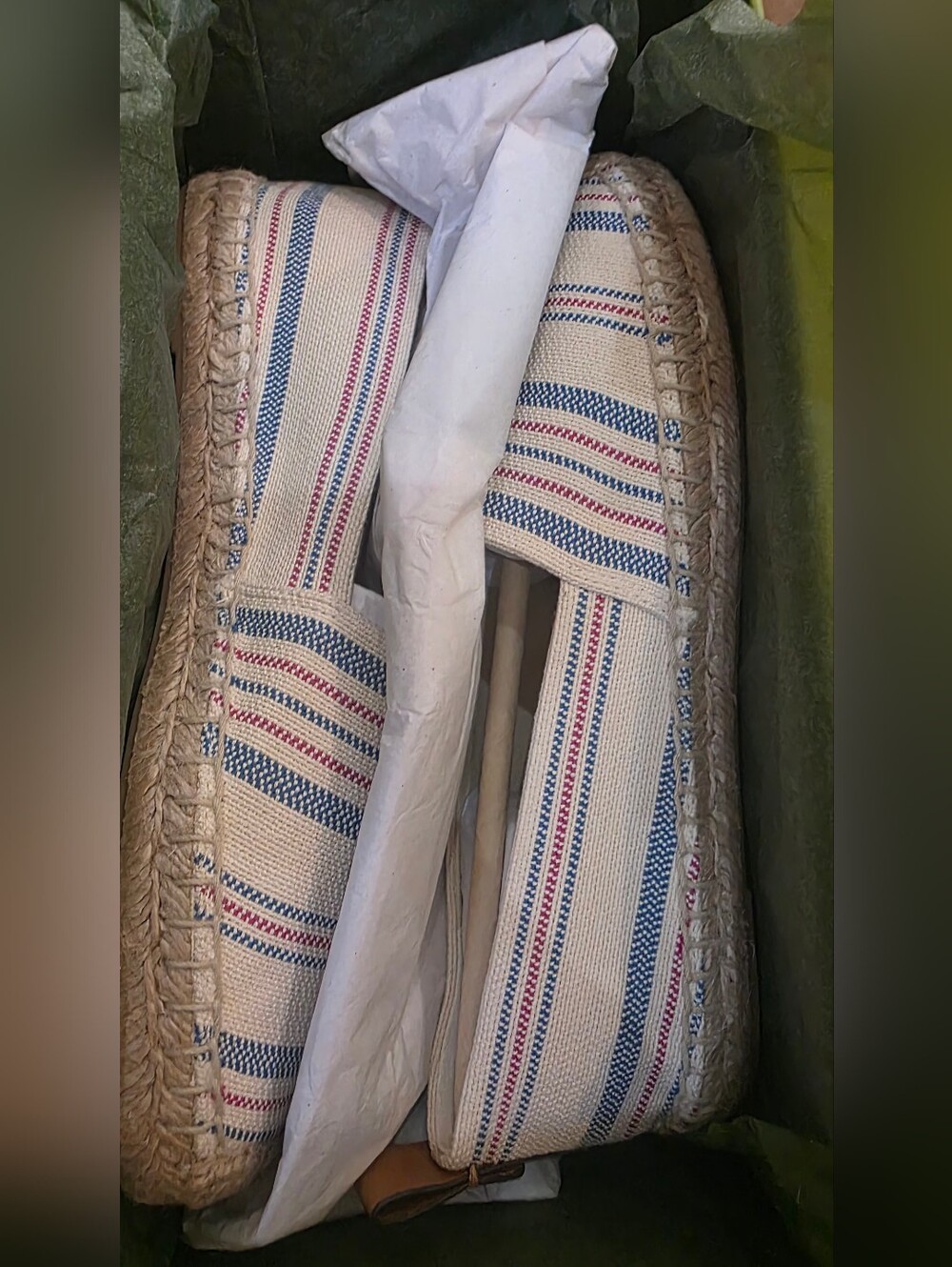 Tory Burch Stitch Logo Leather Espadrille